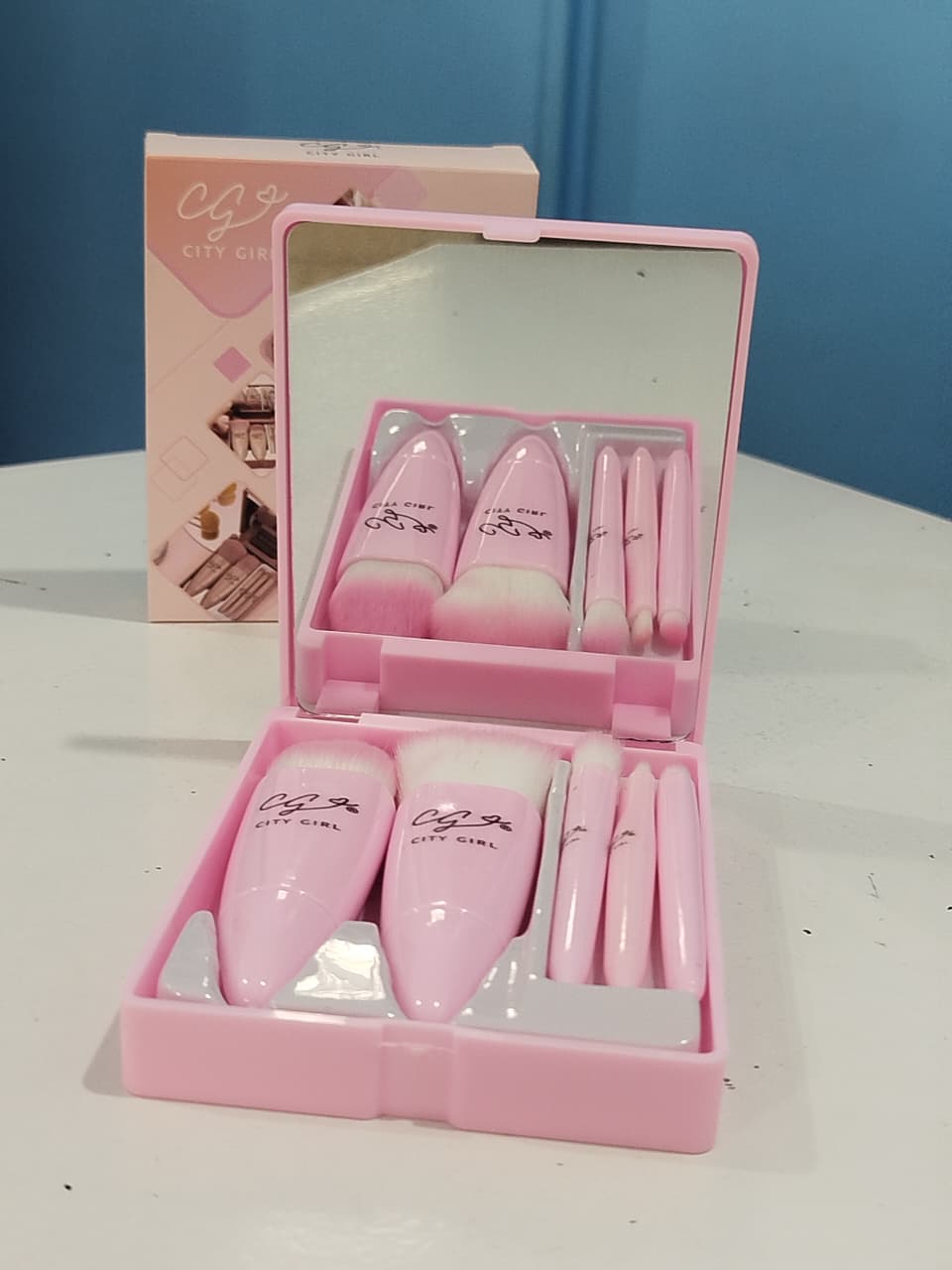 Set Viajero Brochas + Espejo